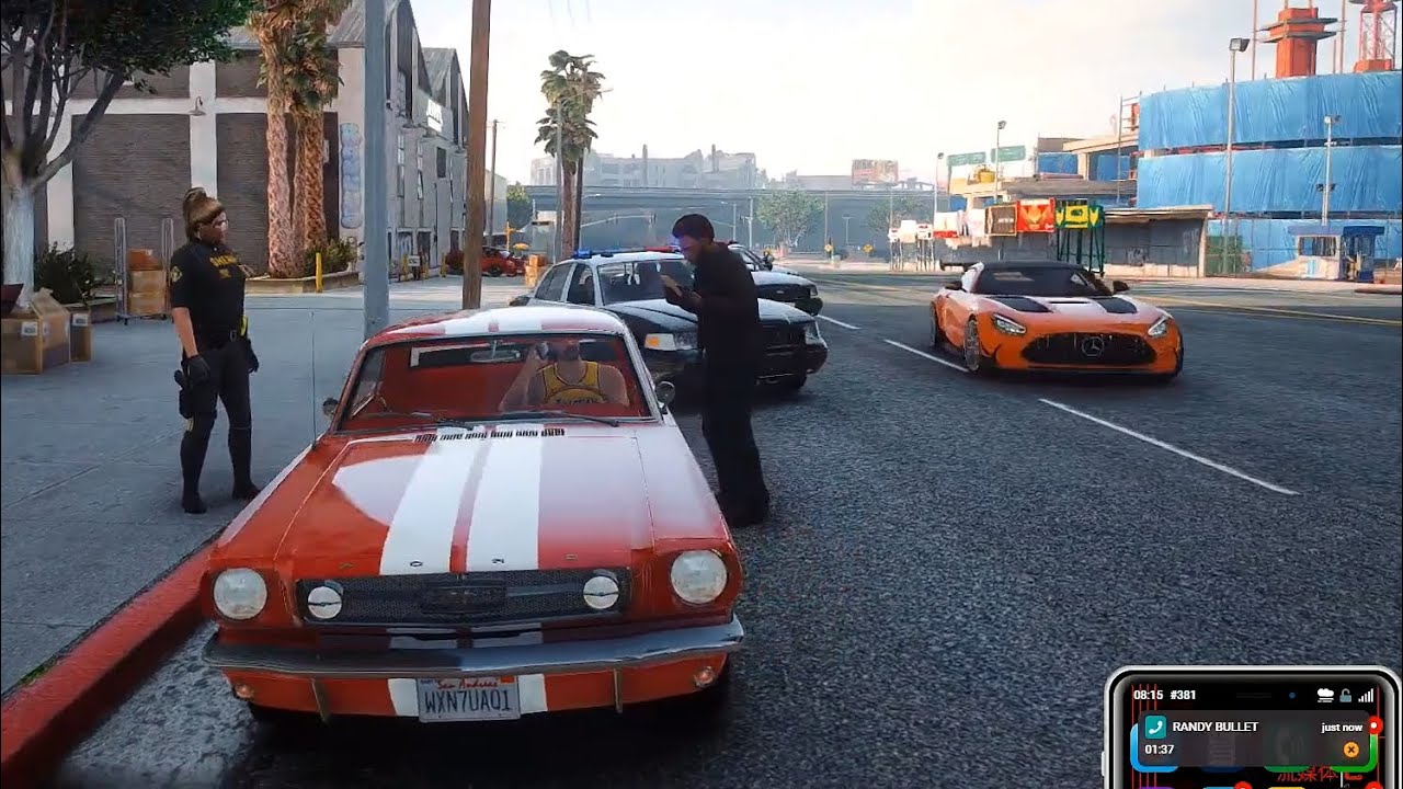 Ramee Ignores Cops after getting pulled over and continues Phone & Radio Conversations (NoPixel)