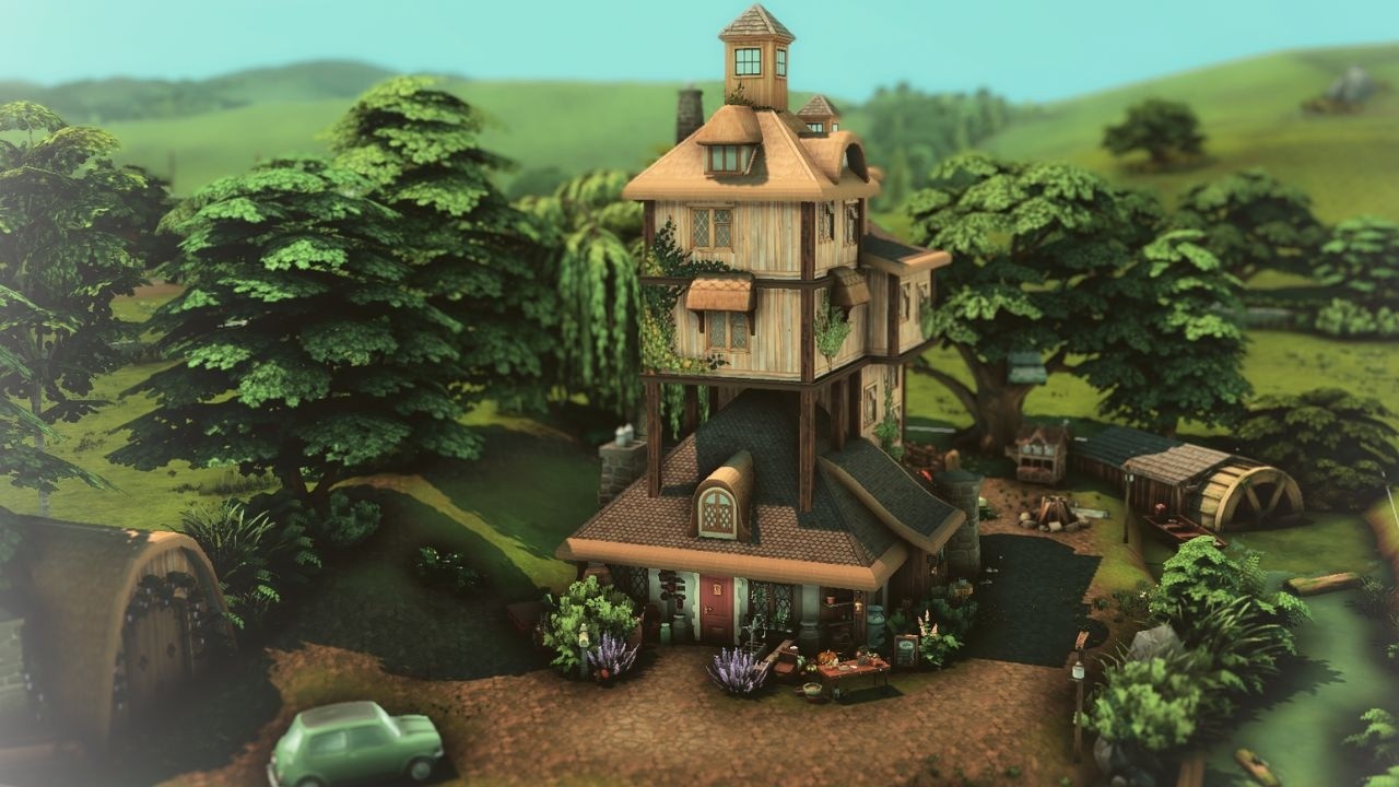 The Burrow 🍂(The Weasley's House | Harry Potter) | The Sims 4 | Stop Motion Build [No CC]