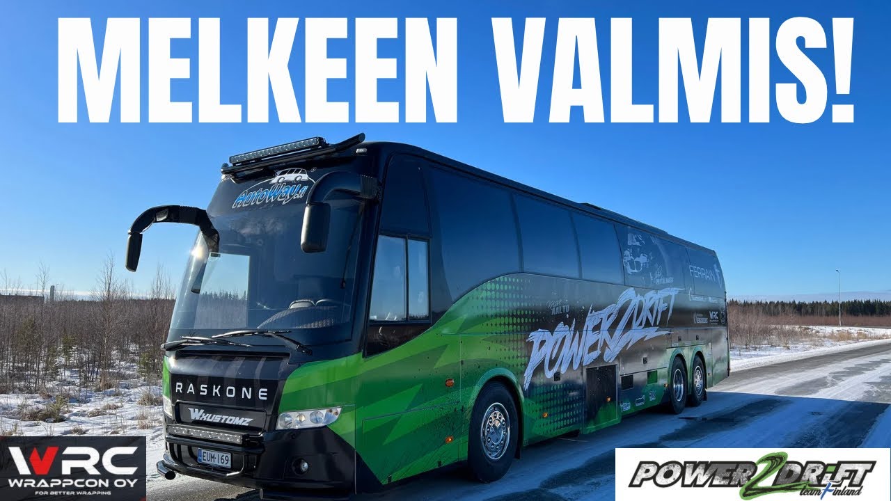 Bussi teipattu! Sisusta viittävaille redi! Linja-autosta Motorhome!