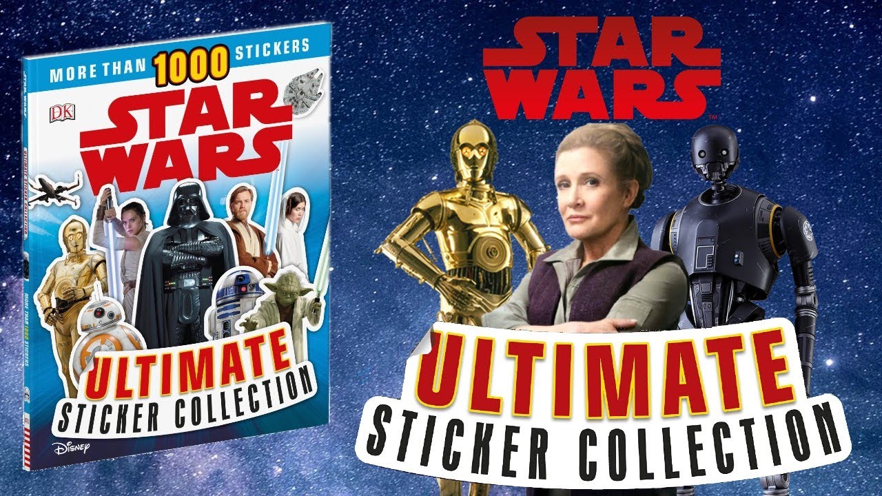 ASMR Star Wars Ultimate Sticker Collection Sticker Book Fun! Part 1 | Quiet Video for Relaxation