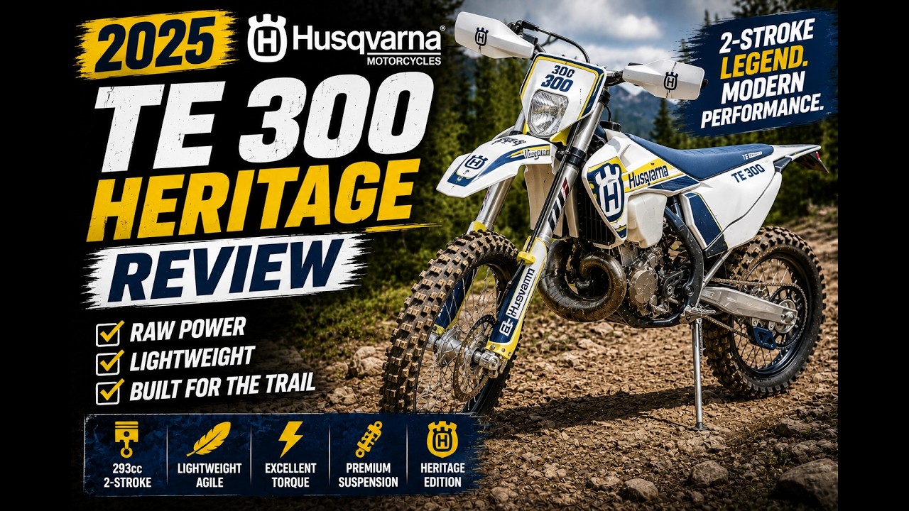 2025 Husqvarna TE 300 Heritage.