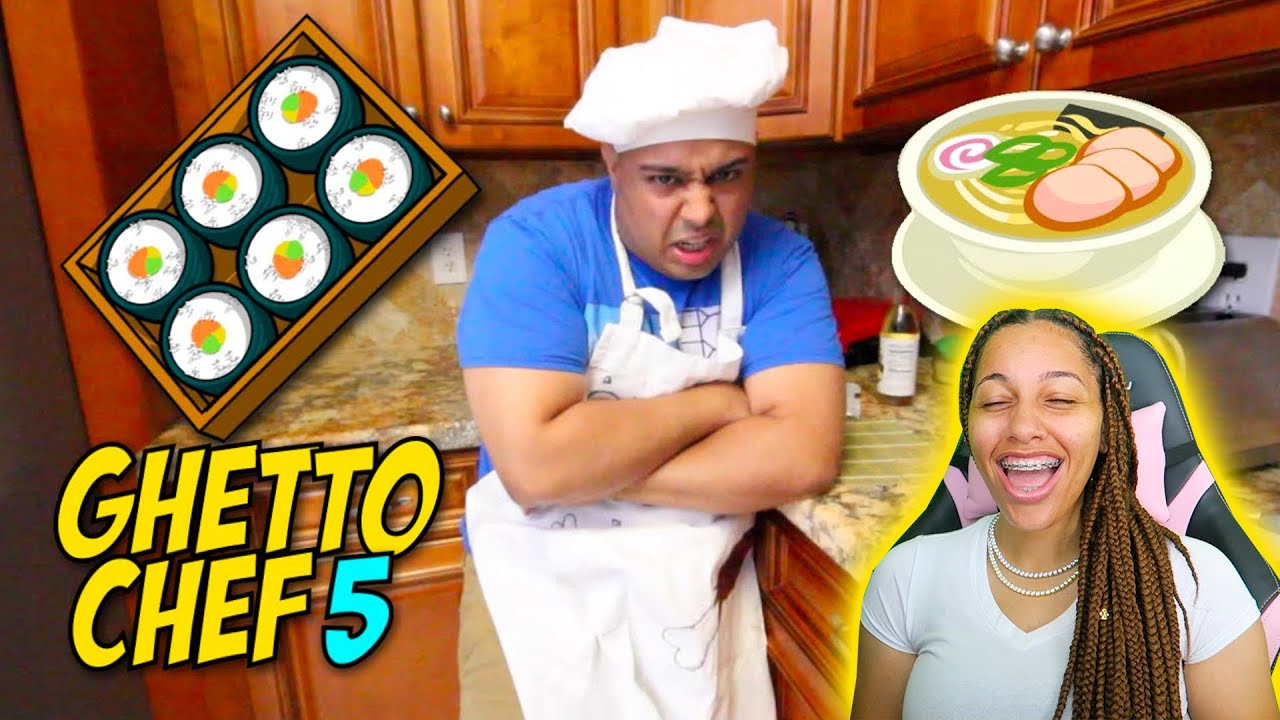 DASHIEXP: GHETTO CHEF 5!: РЕАКЦИЯ НА СУШИ И РАМЕН