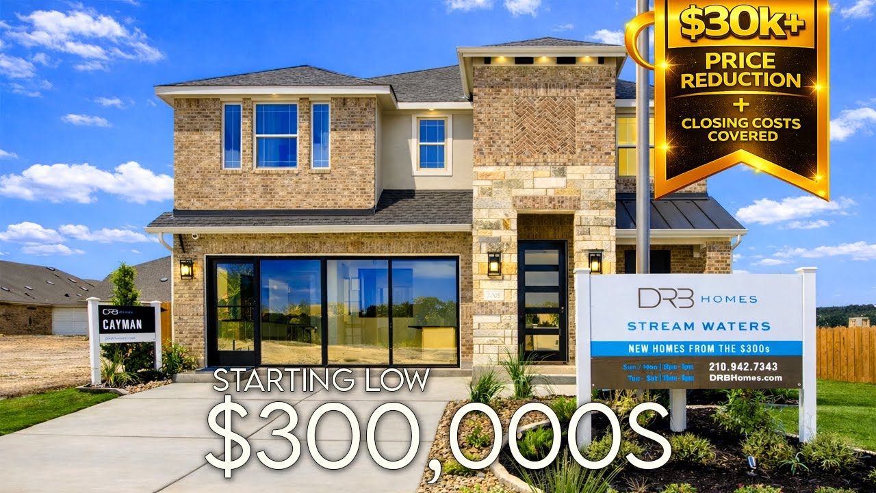 Incredible Affordable NEW CONSTRUCTION Homes For Sale In Between Austin & San Antonio Texas !