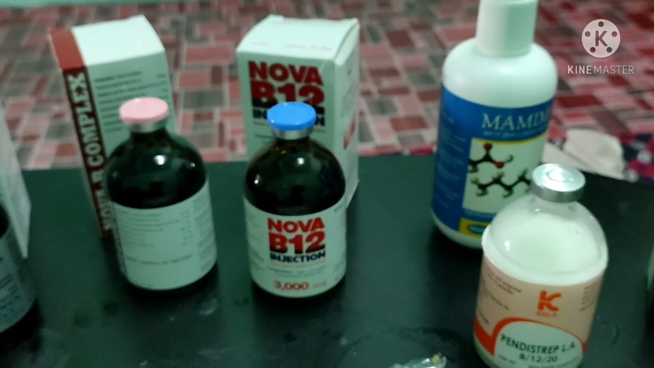 List ubat dan vitamin lembu. cara penggunaan.