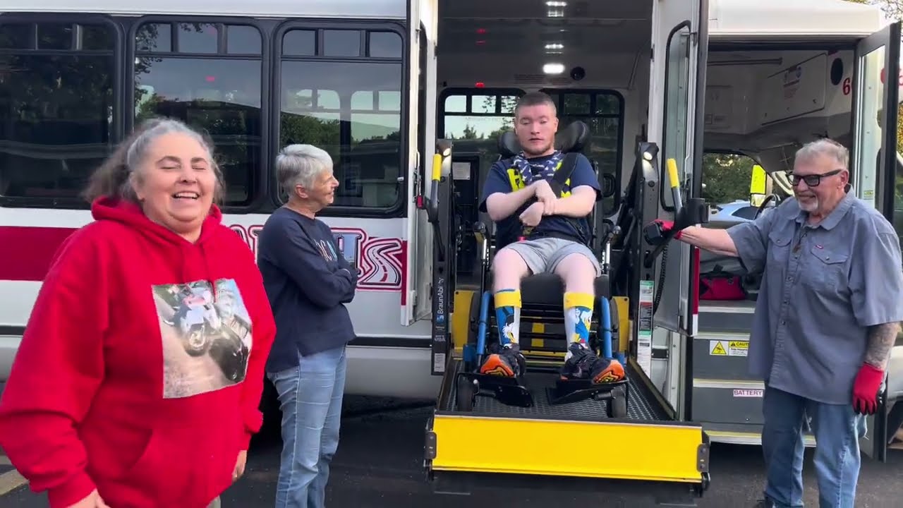 Bata Bus driver Doug picking Sam up & dropping him off at IFS 9.16.25 @onthatnote 