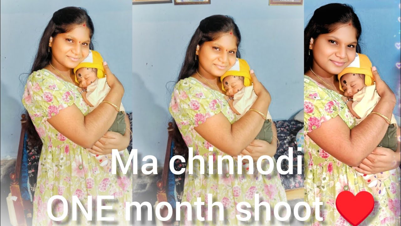 One Month Photoshoot Video 💙 | నా బాబు First Month 🐥👶#photoshoot #babyboy 