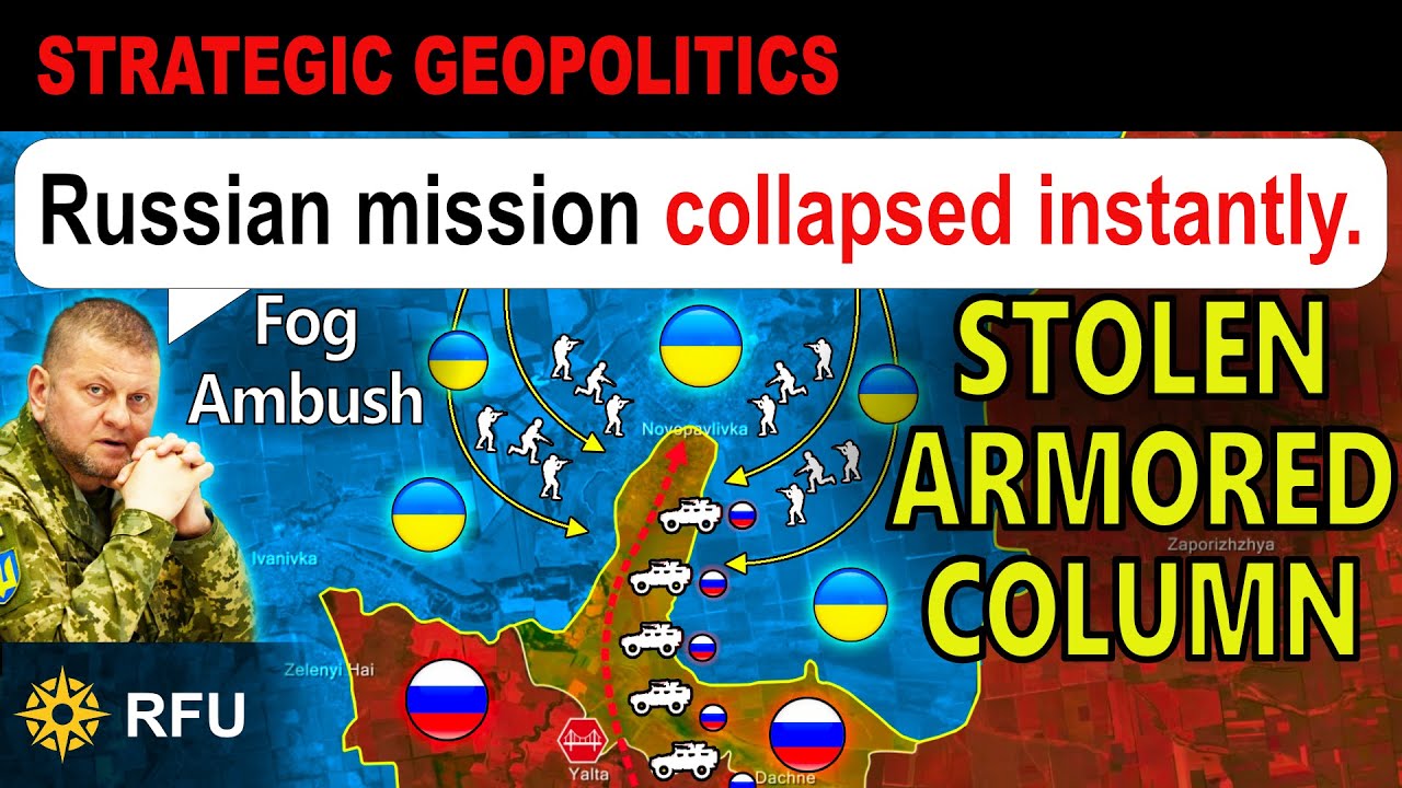 Ukrainians ambush in the fog and capture surviving Russian vehicles after river crossing