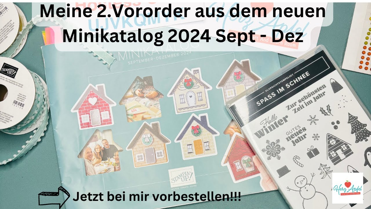 Stampin’Up! Vororder Teil 2 bei einer Tasse Kaffee auspacken und ausprobieren Herbst und Weihnachten