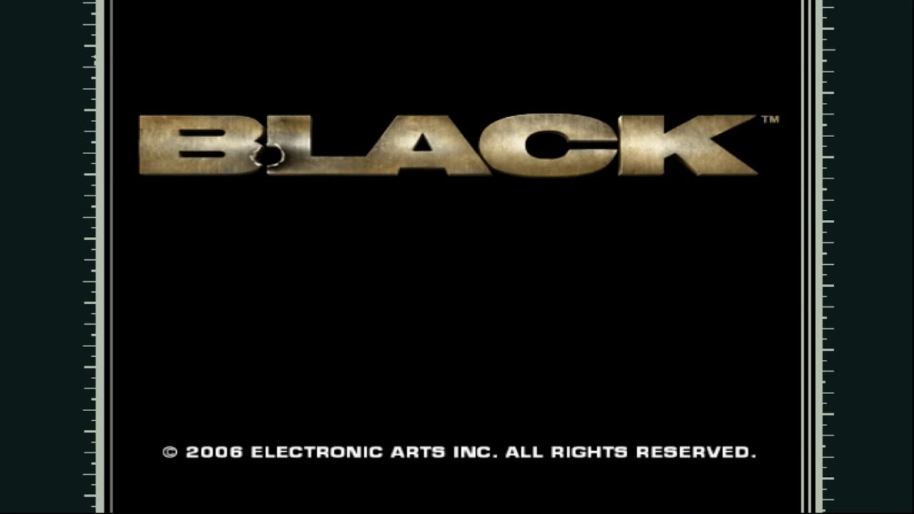 Black (PS2) Opening Credits & Main Menu