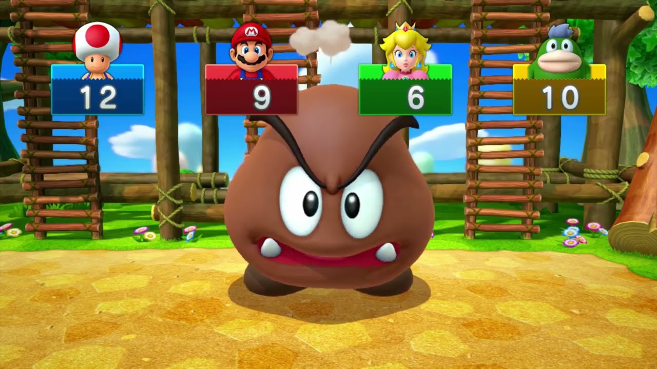 Mario Party 10- Mega Goomba's Ladder Leap