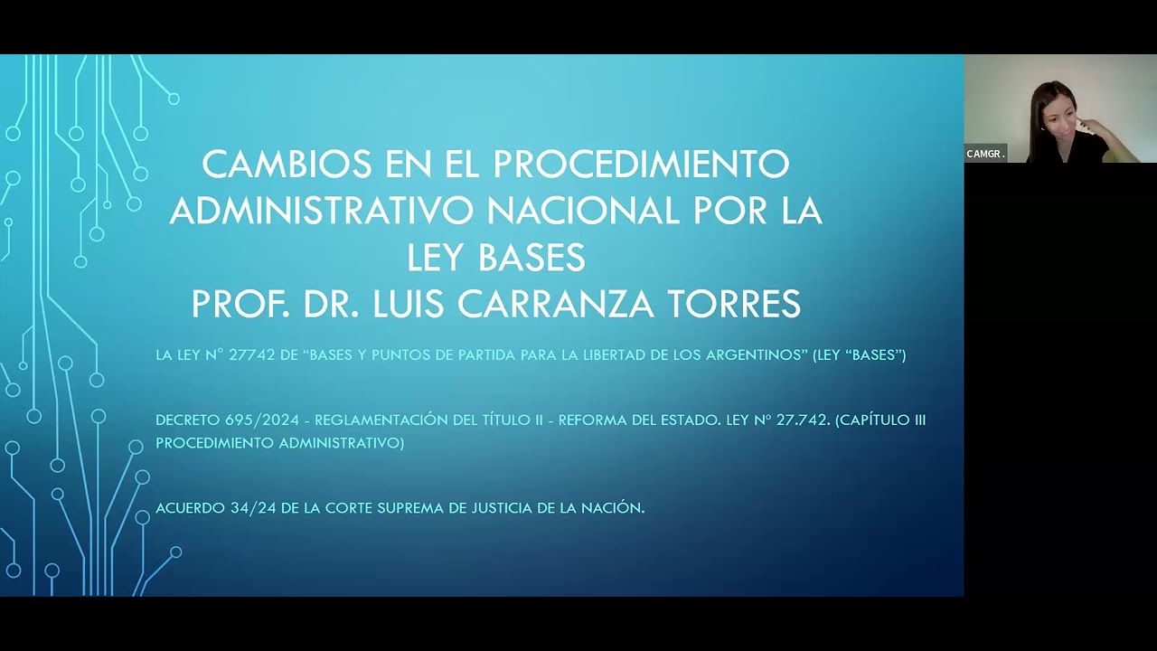 REFORMAS DE LA LEY BASES AL PROCEDIMIENTO ADMINISTRATIVO NACIONAL