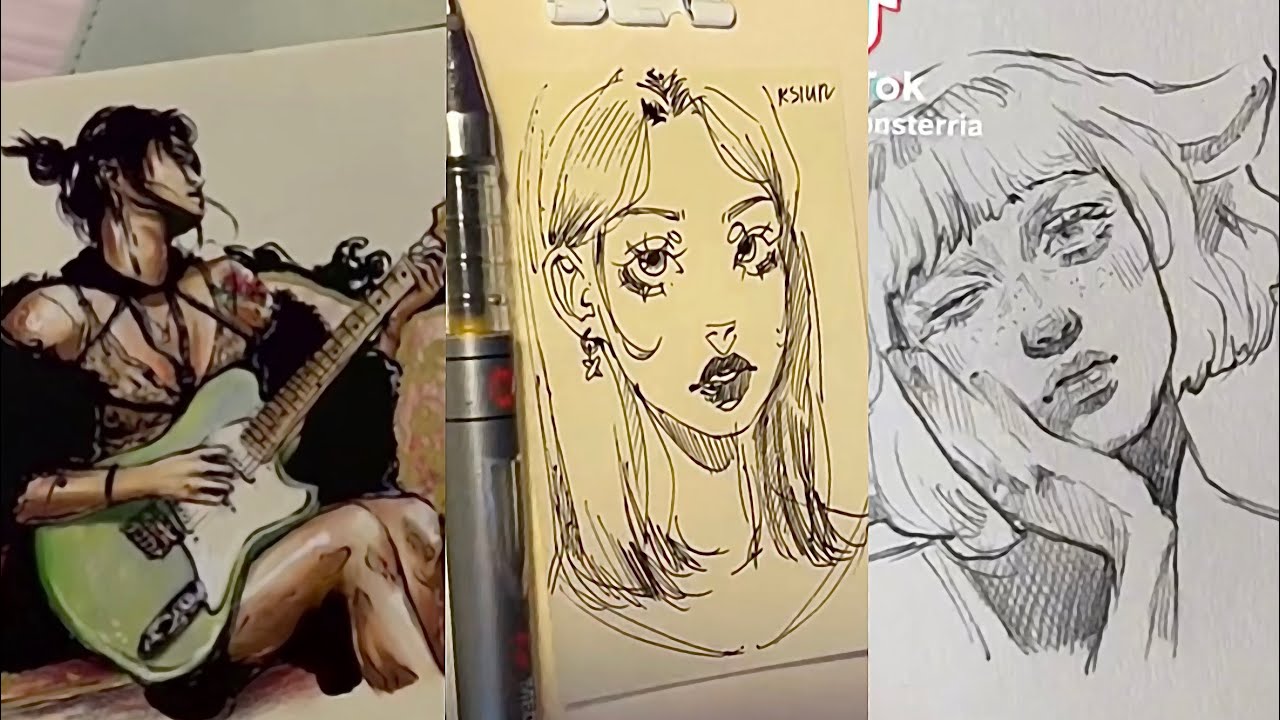 TikTok art that motivates and helps me with art block✨🎨#161