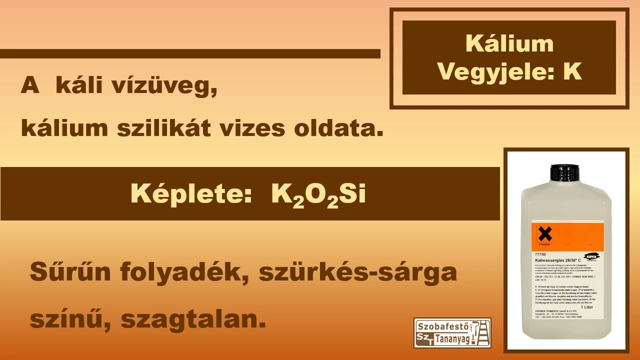Vízüveg Szobafestő tananyag