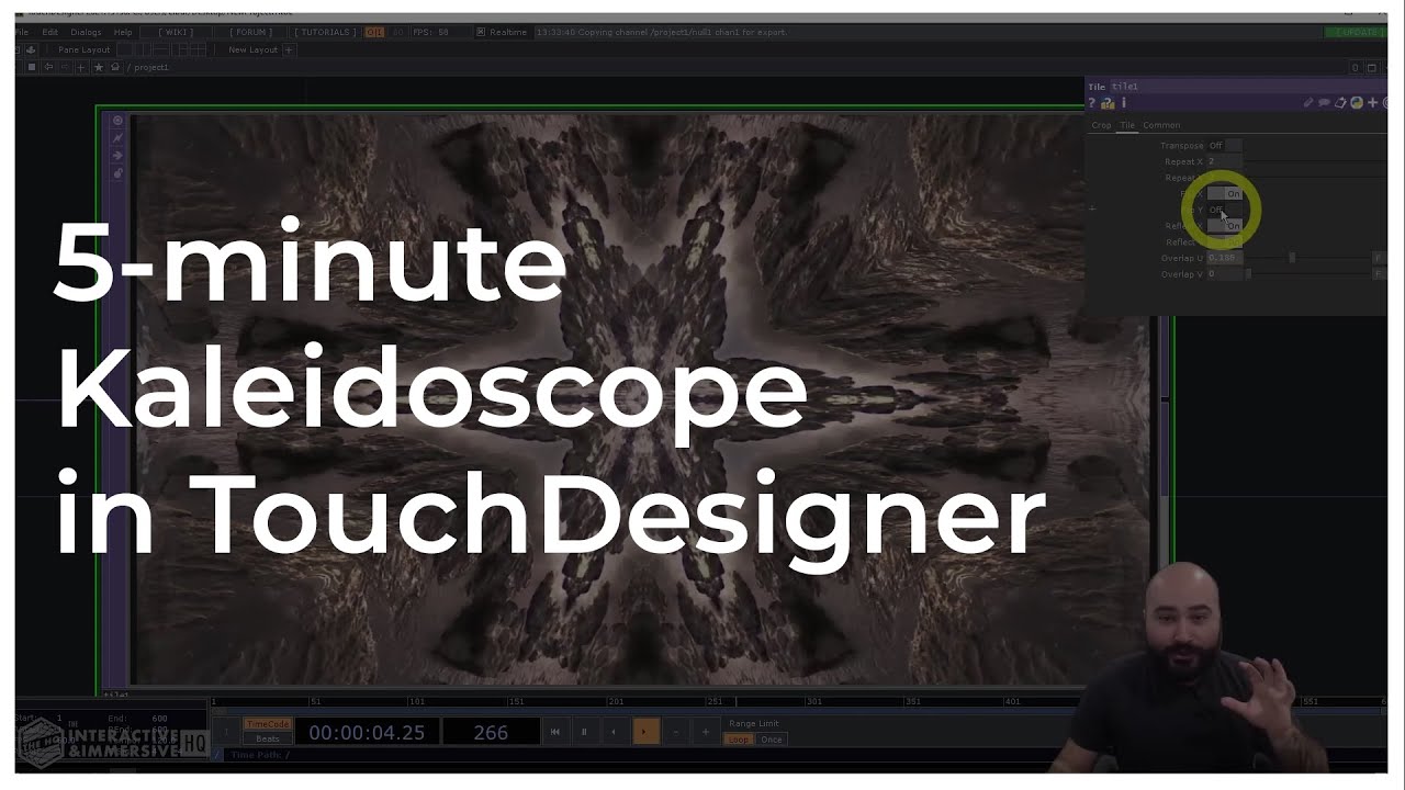 5-минутный калейдоскоп в TouchDesigner — Учебник TouchDesigner 063