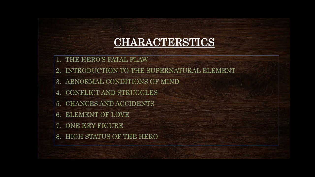Shakespearean tragedy | Characteristics of tragedy |  Definition of tragedy | shortnote on tragedy
