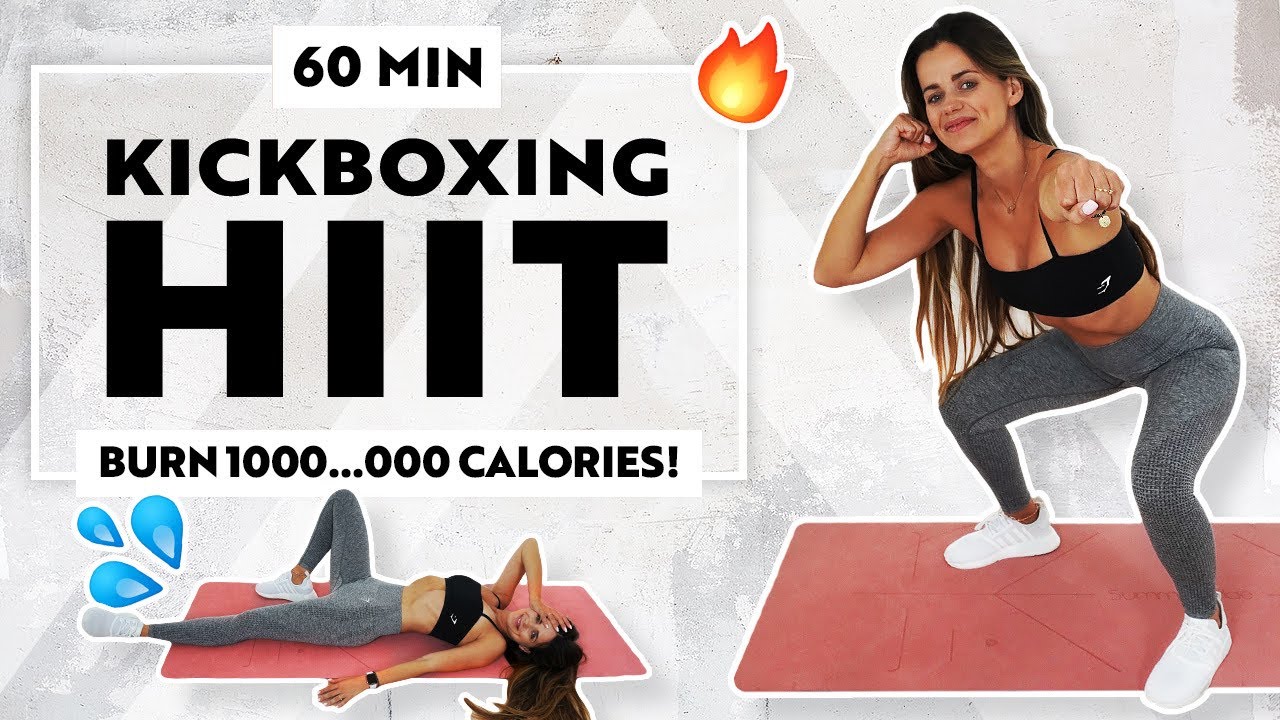 60 MINUTE KICKBOXING HIIT WORKOUT | Burn Lots Of Calories | Cardio Kickboxing At Home