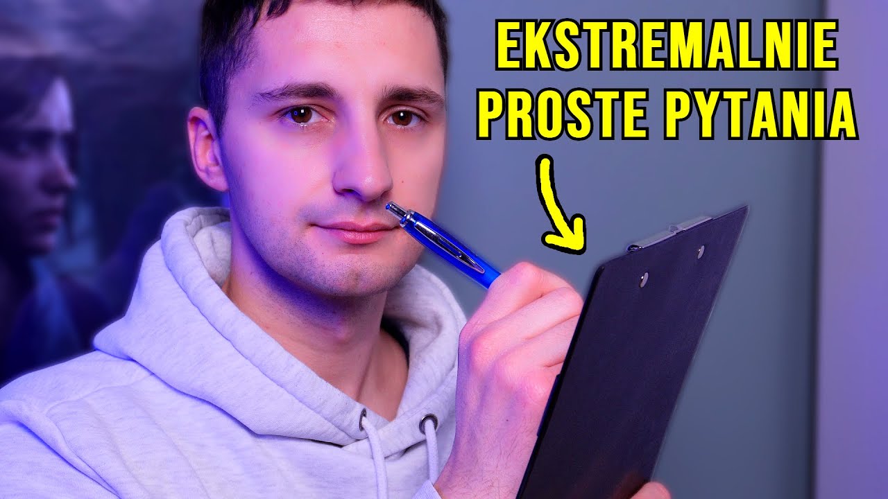 ASMR po polsku 🇵🇱 - Zadaję Ci EKSTREMALNIE ŁATWE Pytania | szept, zadawanie pytań, ankieta