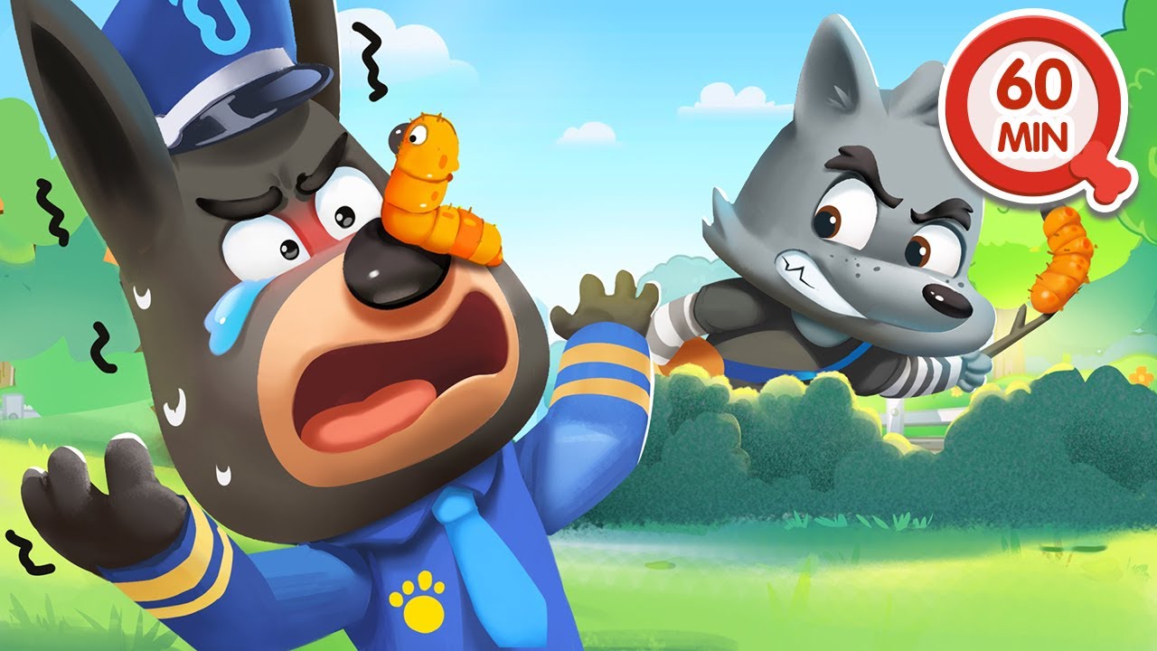😮Nunca Juegues con Orugas 🐛 1 HORA Colección de Dibujos Animados 🔍Sheriff Labrador en Español