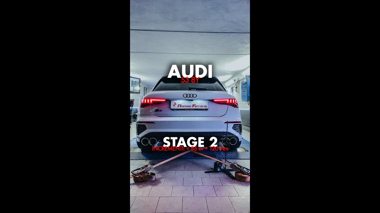 AUDI S3 8y - STAGE 2 ✅📈 Incrementi: + 85 cv + 120 Nm