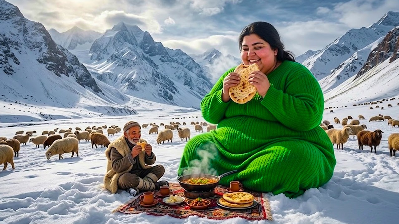 Cold Days in Afghanistan | Shepherd’s Daily Life and Fish Curry