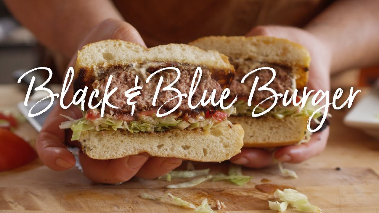 How to Make a Black & Blue Burger – Blue Cheese Inside and Out