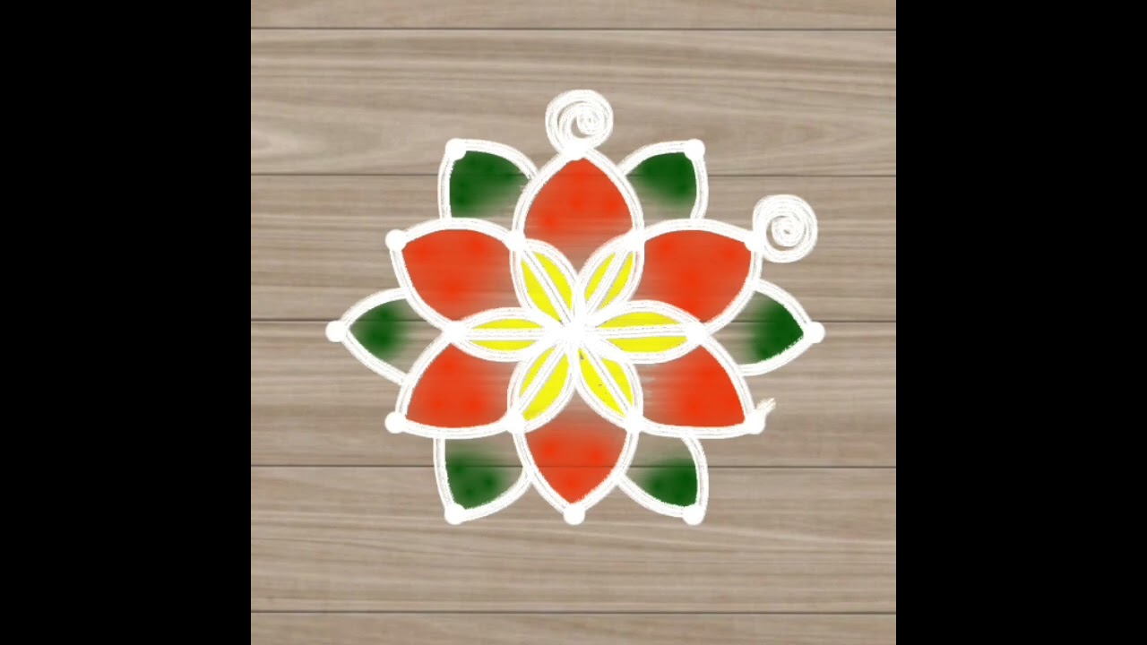 Simple &easy kolam 🌺🌺