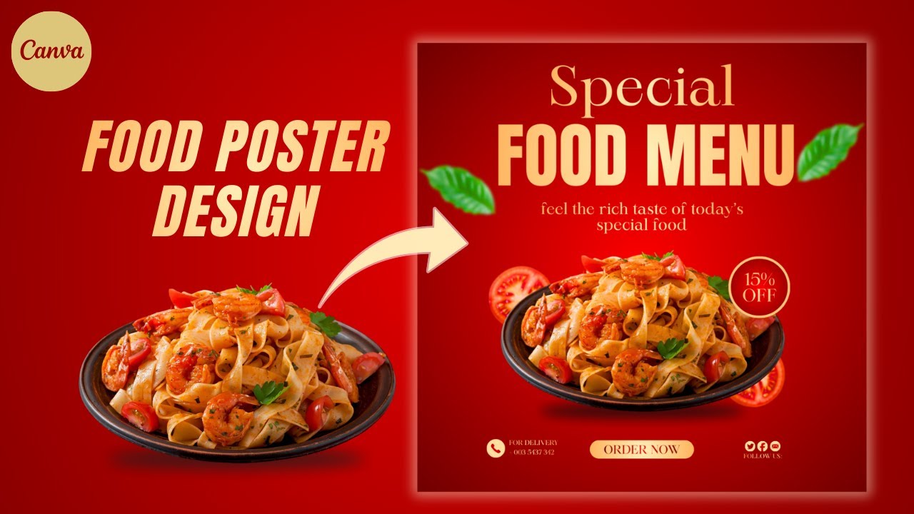 Design Professional-Looking Food Posters with Smart Canva Hacks