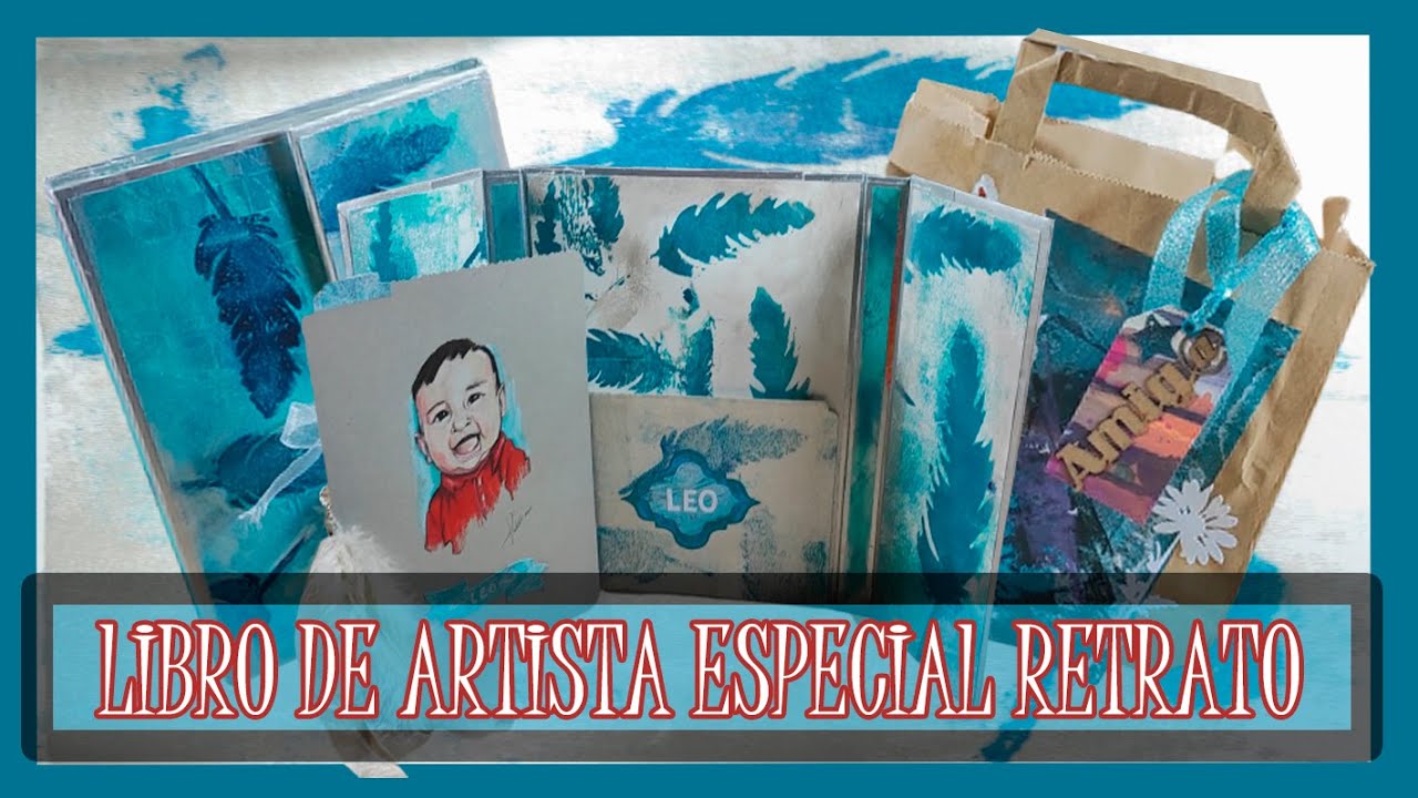 LIBRO DE ARTISTA  - RETRATO - proceso paso a paso