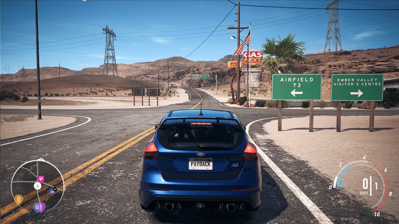Need For Speed: Payback - Ford Focus RS - Open World Free Roam Gameplay (PC HD) [1080p60FPS]