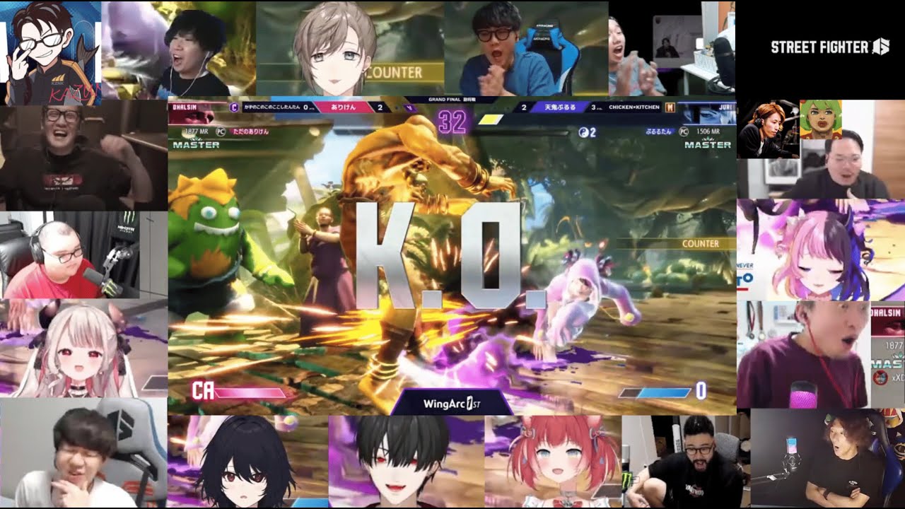 【CR Cup STREET FIGHTER 6 Vol.5】天鬼ぷるるVSありけん副将戦～大会出場者リアクション～