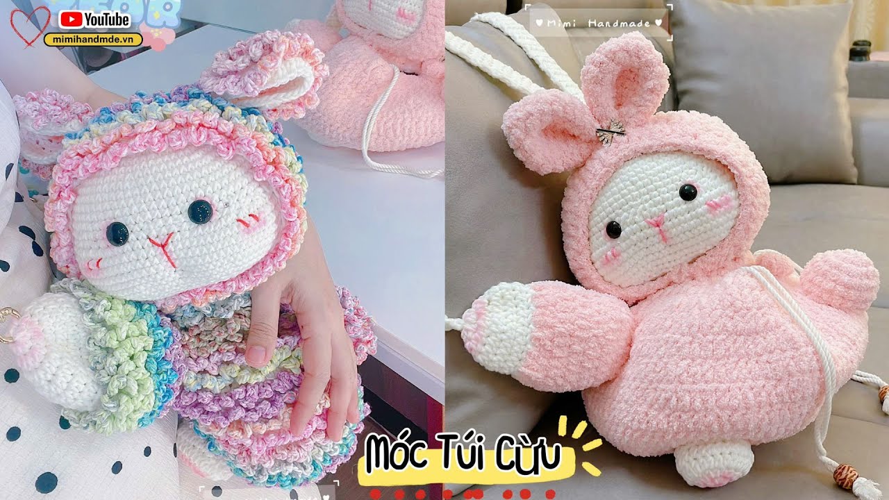 Móc Túi Cừu Bằng Len Baby Yarn Loang Thật Đẹp 🎉 Crochet Sheep Bag Part 2 End