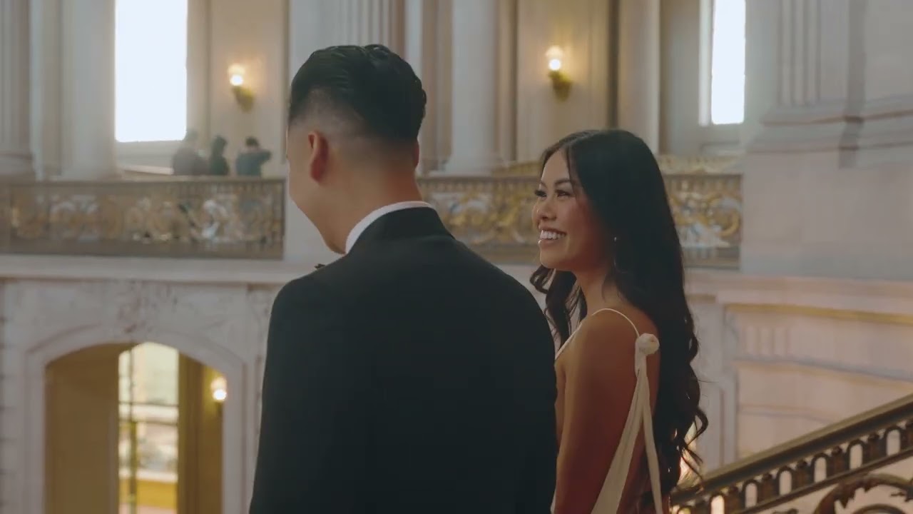 San Francisco City Hall Vintage Wedding Film