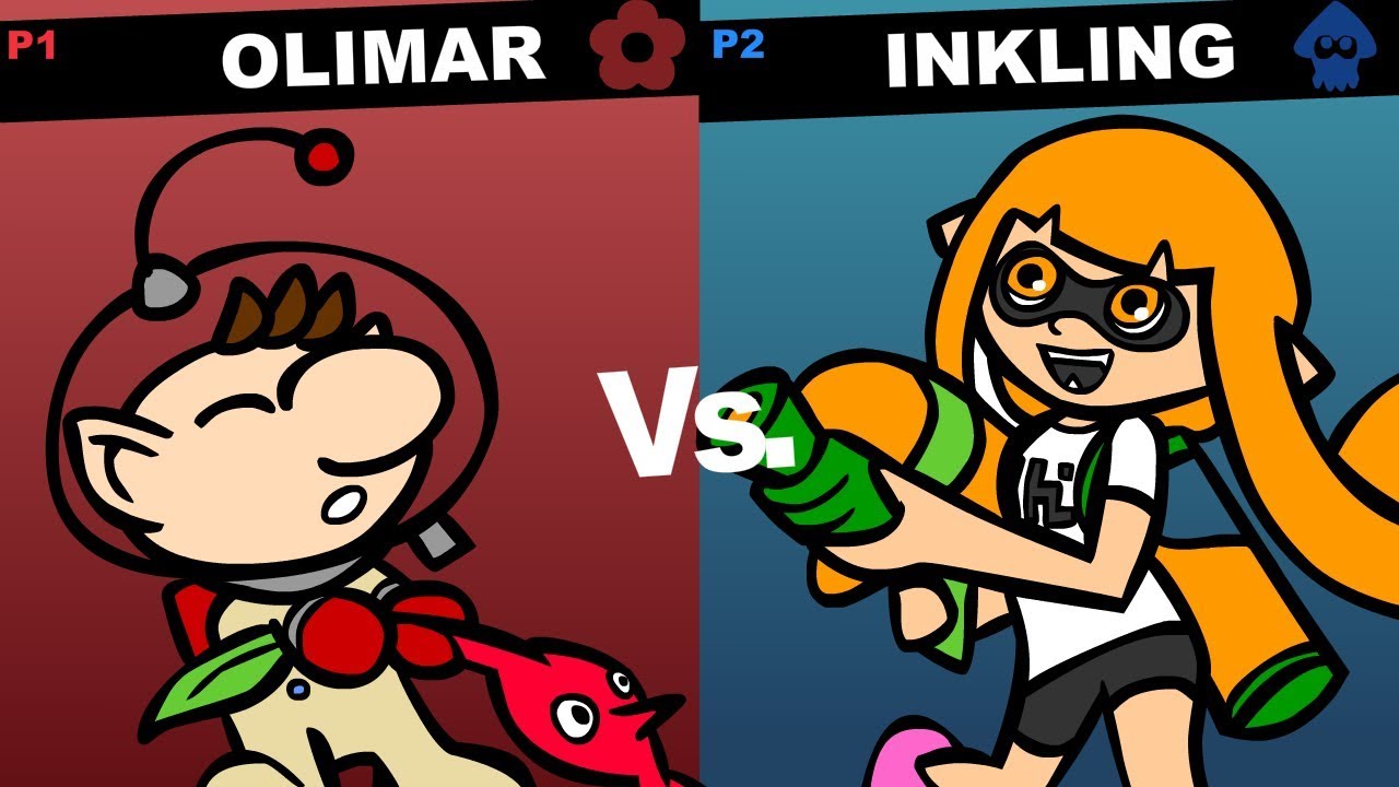 Olimar VS Inkling (Super Smash Bros. Animation)