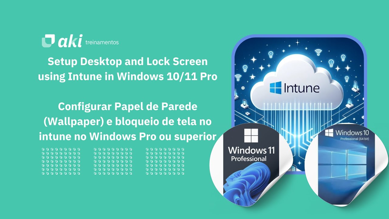 Setup Wallpaper and Lock Screen in Intune Win 11 Pro / Configurar Papel de Parede e bloqueio de tela