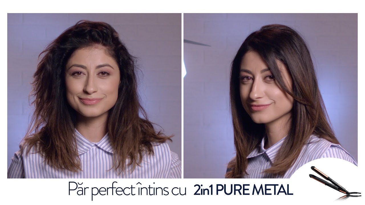 Cum sa iti indrepti parul cu placa de par 2 in 1 PURE METAL | BaByliss Paris