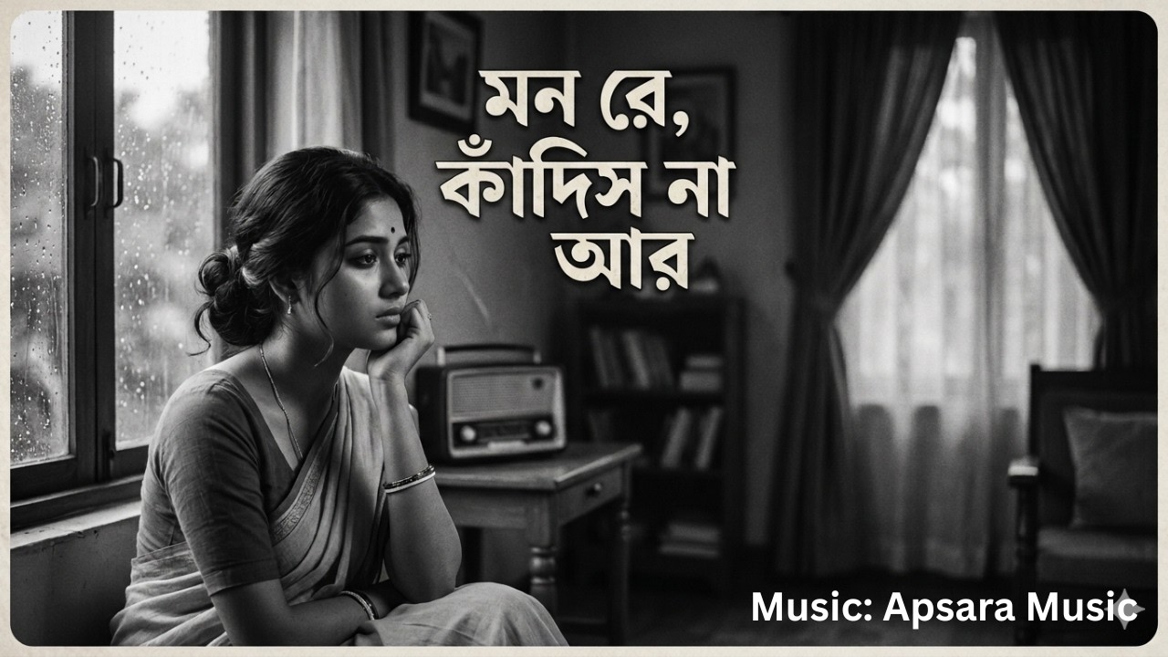 মন রে, কাঁদিস না আর | Bengali Romantic & Soulful Original Song | Golden Era Inspired | Apsara Music