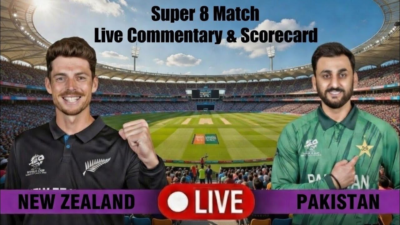 Super 8 Match | T20 World Cup 2026 | Live Commentary & Scorecard #t20 #cricket