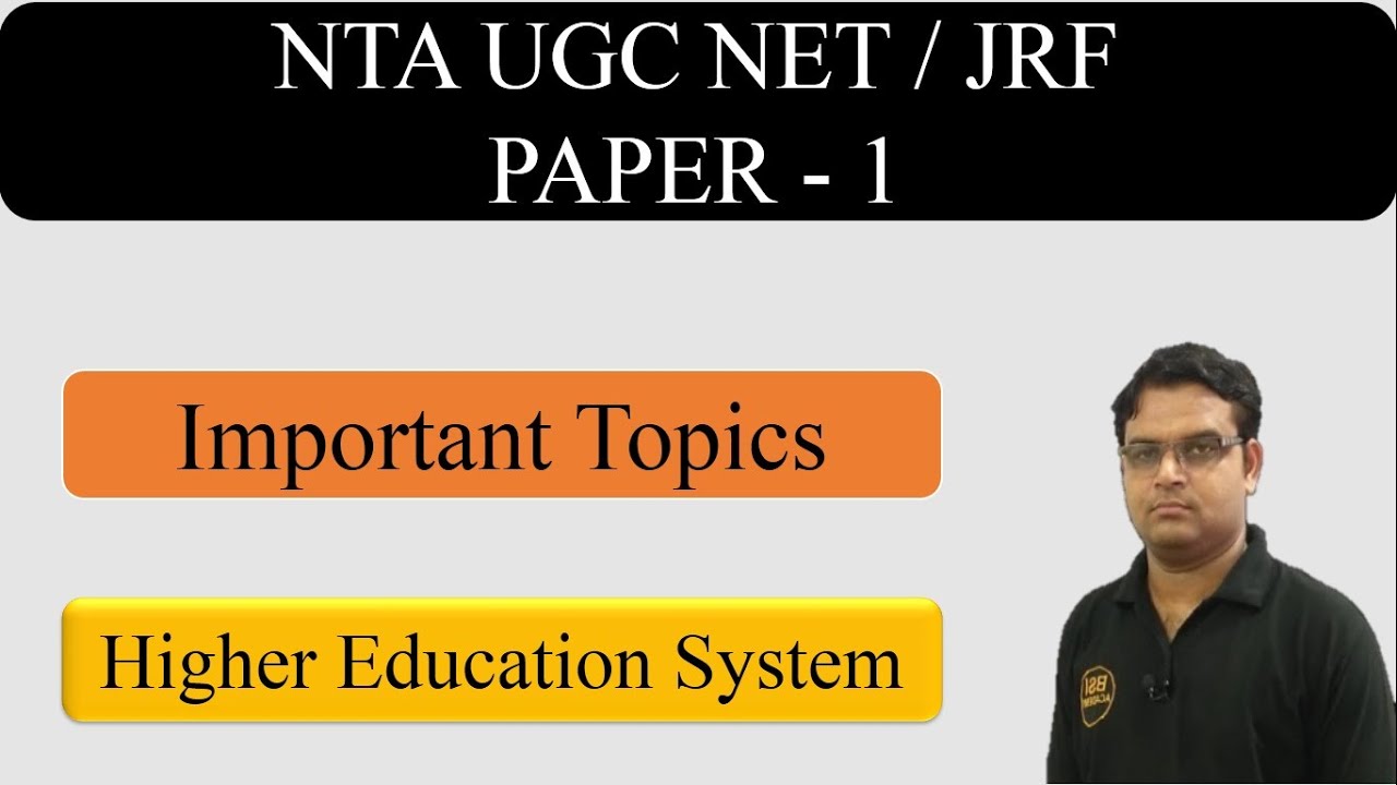 Higher Education UGC NET Paper 1 | NTA NET JRF 2019-Important Topics | Tips & Strategies for UGC NET