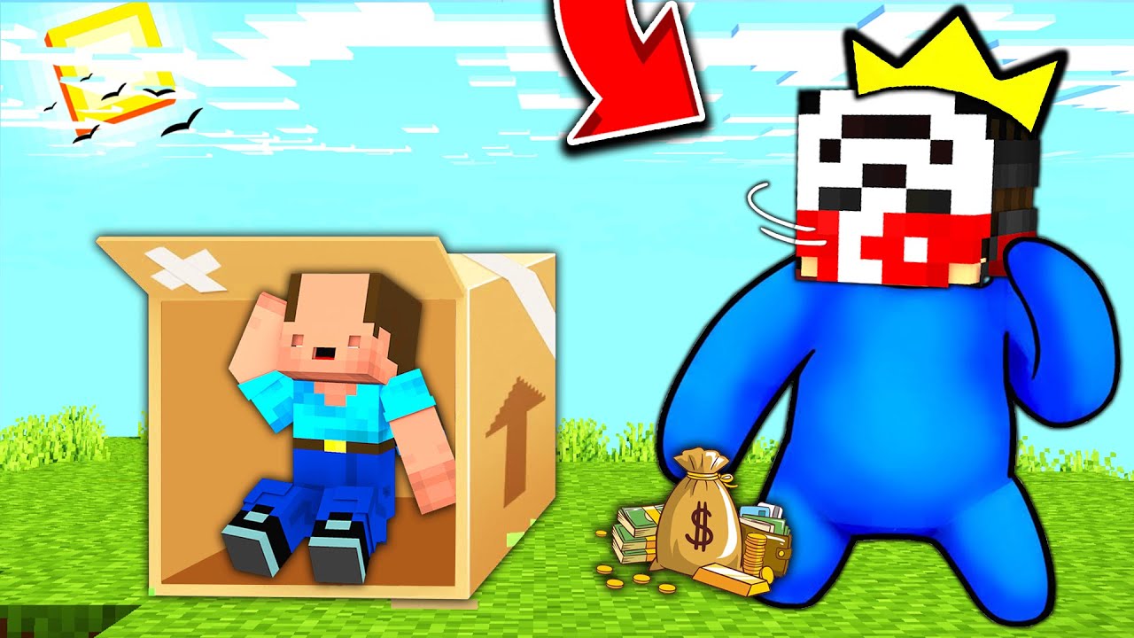 BALON KAFA'nın EVİNİ FAKİR TROLL EV YAPTIM !! - Minecraft