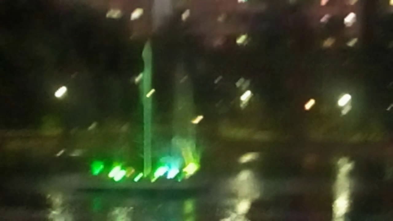 Fountain in kachrali lake.