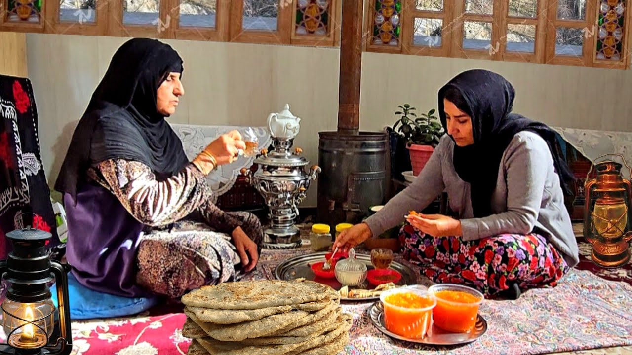 Rural Mother and Daughter Morning Routine | Winter Village Life & Carrot Jam | ILAM 