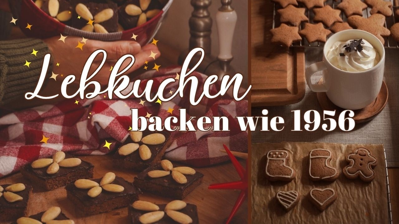 Honigkuchen 🍯 & Mandellebkuchen - Rezepte von 1956 - eine weihnachtliche Zeitreise 🎄✨