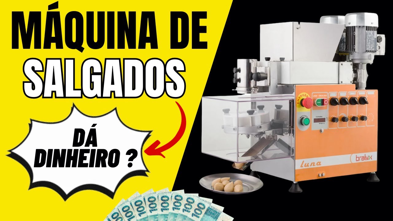 6 MELHORES MÁQUINAS de Salgados para Ganhar Dinheiro + Preço e Lucro 💰