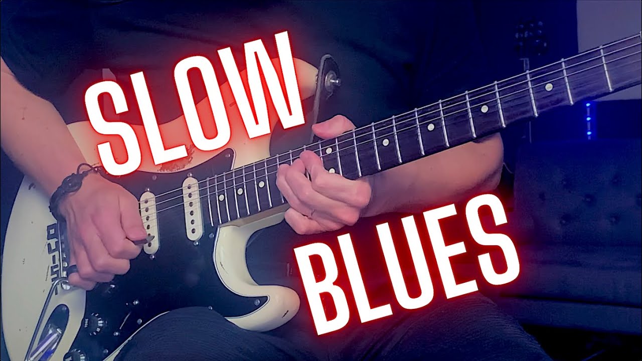 Super Slow Blues Guitar Backing Track - A Minor
