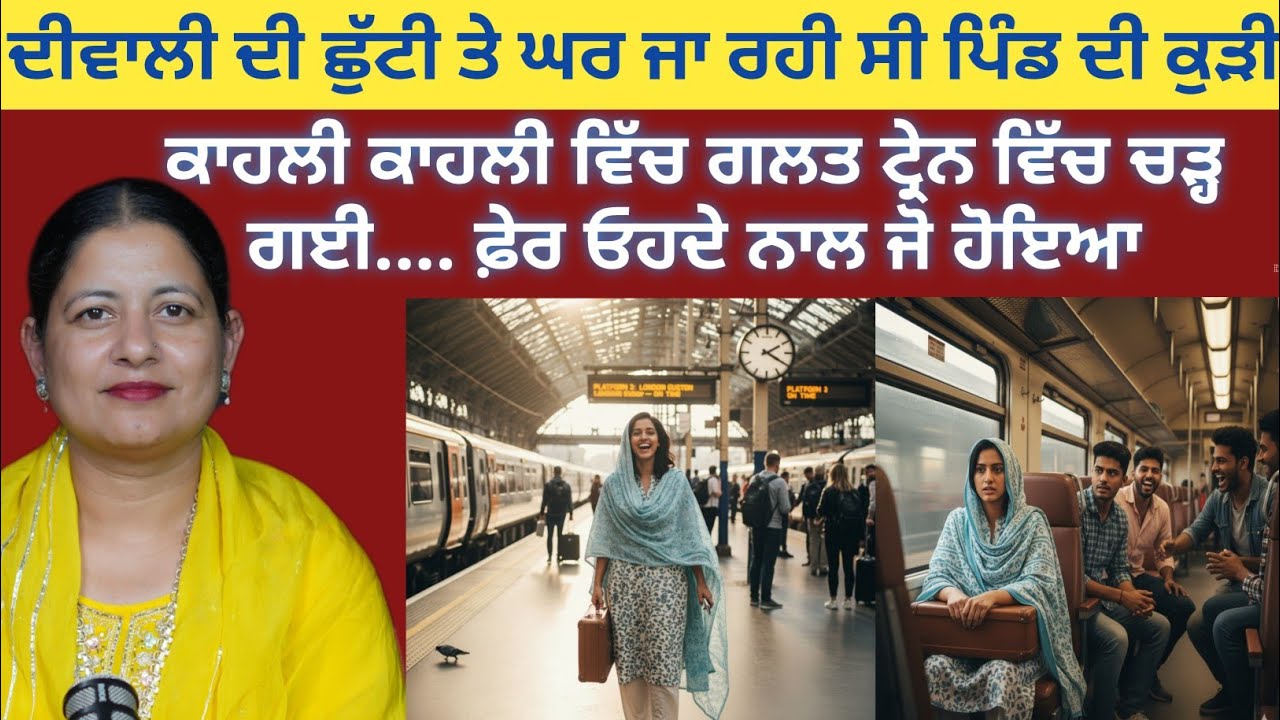 ਦਿਵਾਲੀ ਦੀ ਛੁੱਟੀ ਤੇ ਘਰ ਜਾ ਰਹੀ ਸੀ ਪਿੰਡ ਦੀ ਕੁੜੀ, ਗਲਤੀ ਨਾਲ ਬੈਠ ਗਈ ਗਲਤ ਟਰੇਨ ਵਿੱਚ ,ਫਿਰ ਜੋ ਹੋਇਆ||