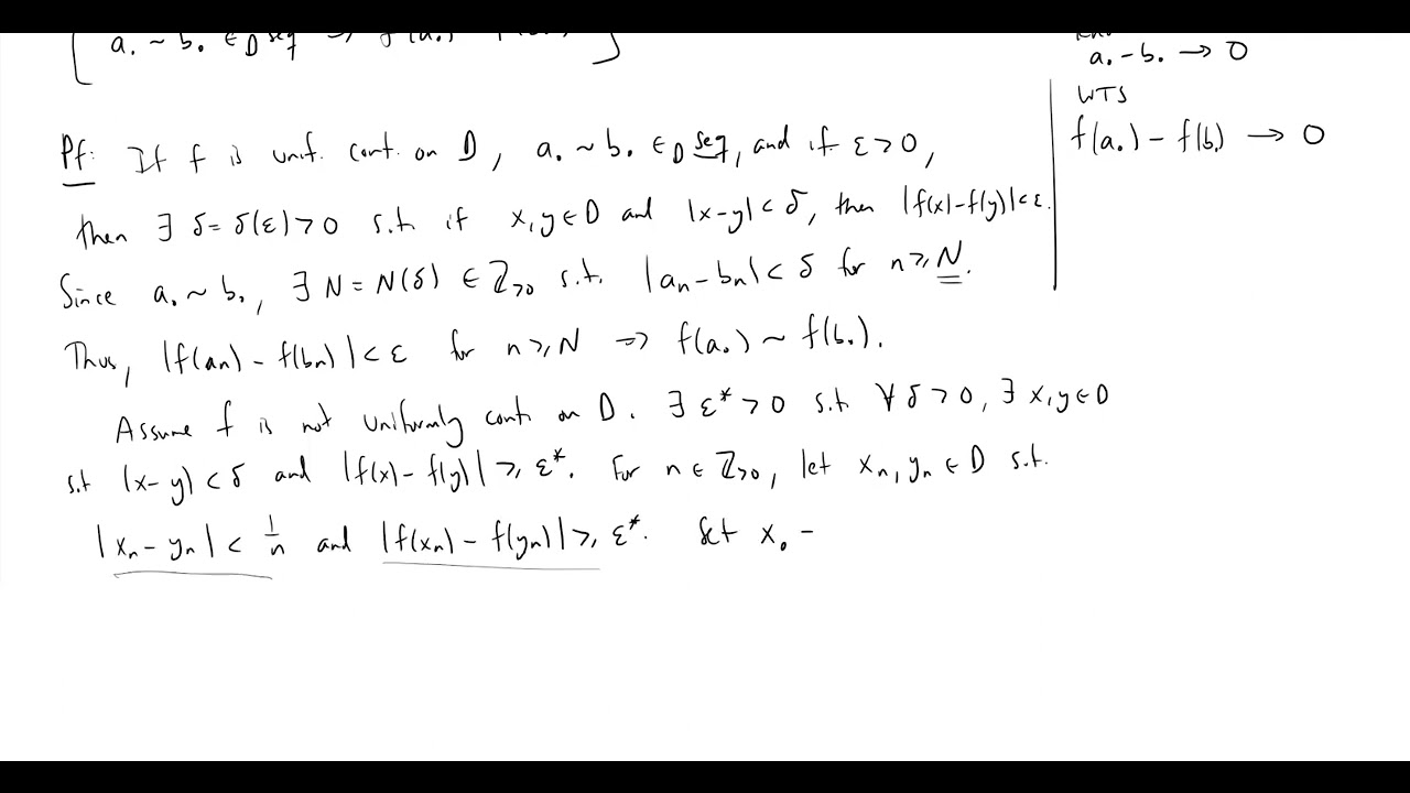 Sequential Characterization of Uniform Continuity
