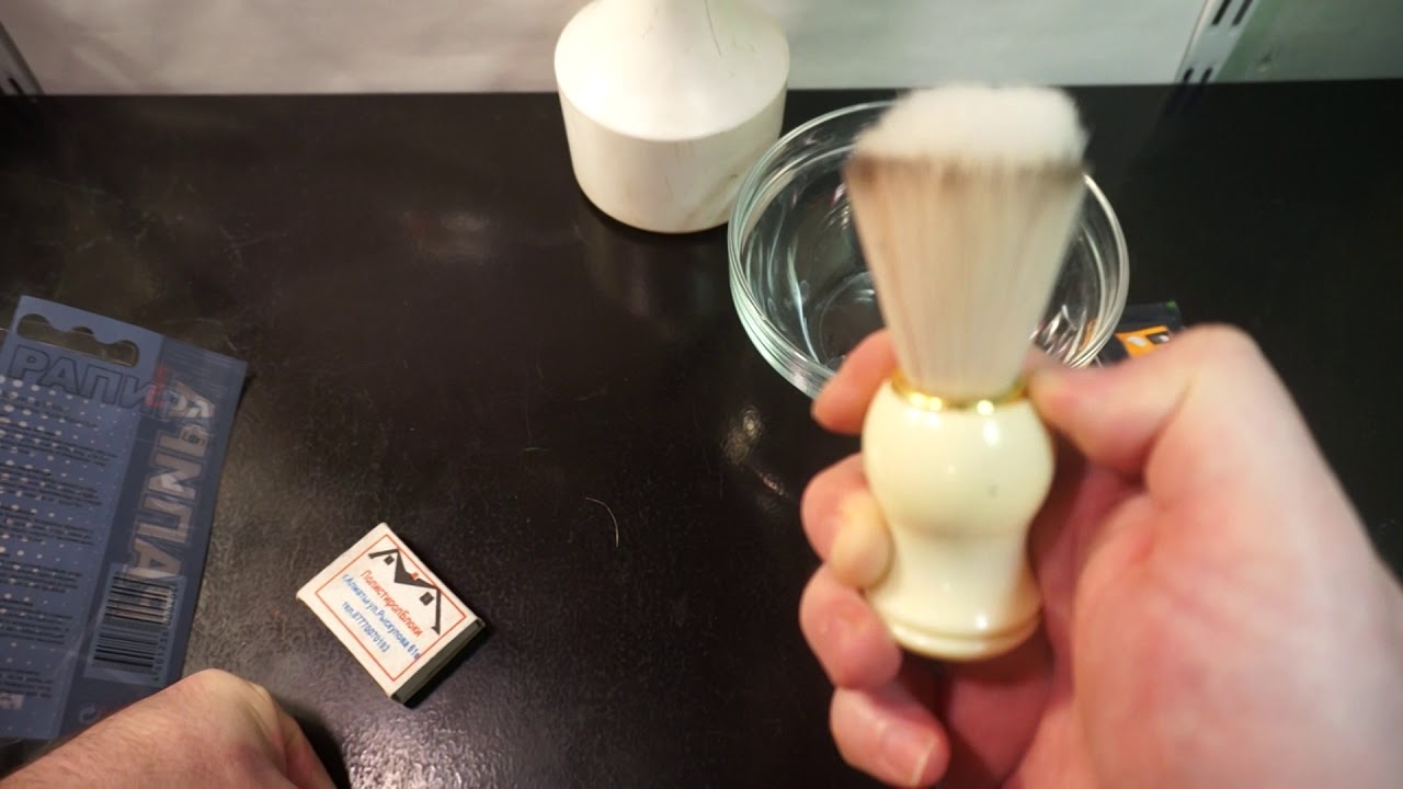 Анбоксинг и тест помазка РАПИРА! Unboxing and test of the shaving FOIL!
