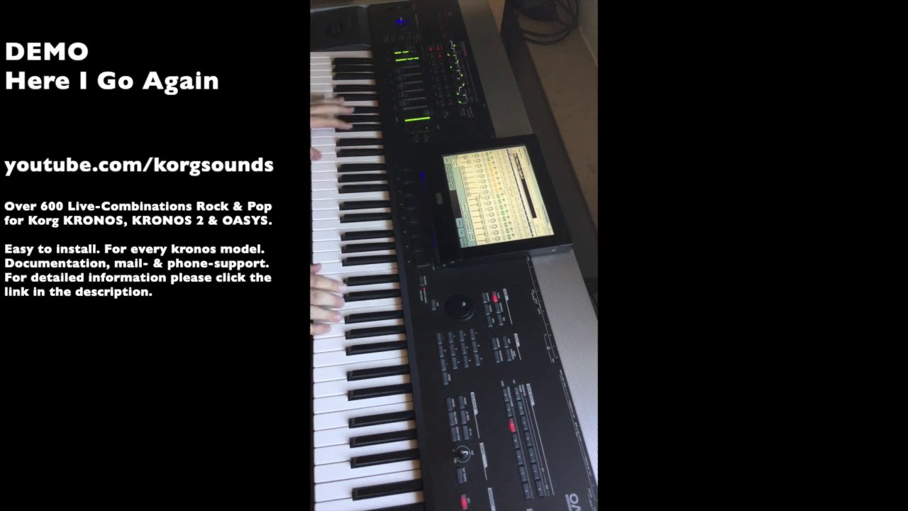KORG SOUNDS - Here I Go Again / in style of Whitesnake