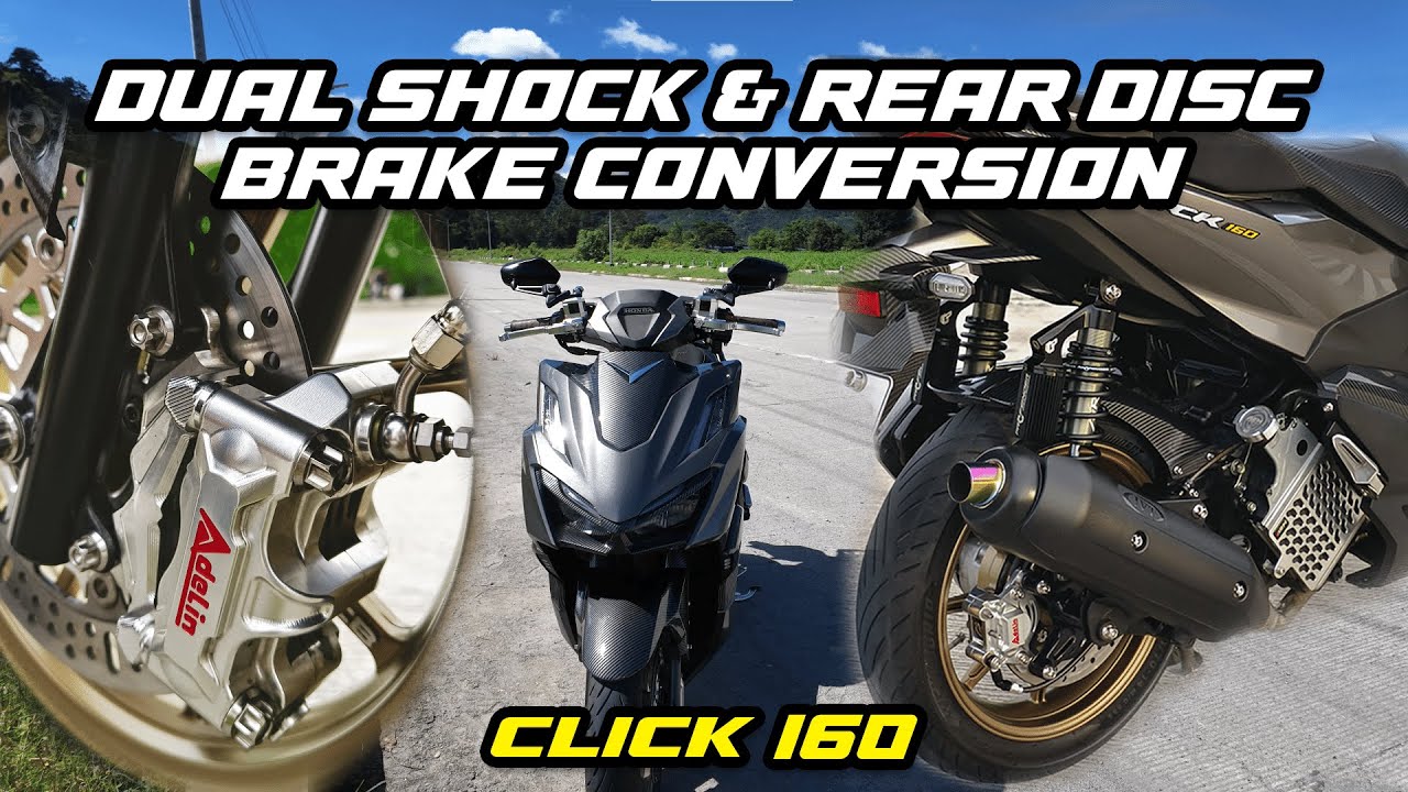 CLICK 160 Modified Dual Shock Conversion & Rear Disc Brake Conversion (Last Quarter Upgrade ni Dre4m
