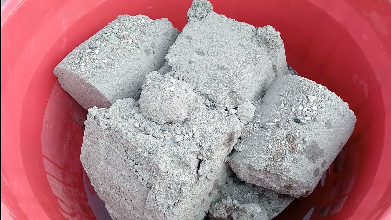 ASMR very soft sand and pure cement gritty full dusty Dry dipping crumble in 💦💦💦🤤😋